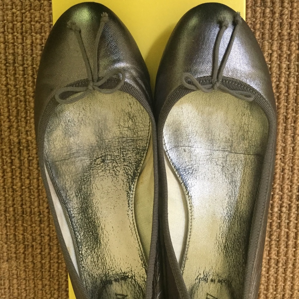 J Crew Marjorie Metallic Ballet Flat